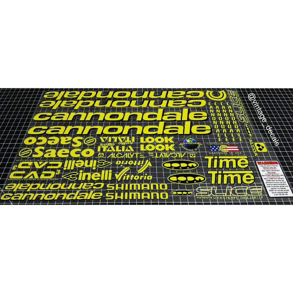 Jual sticker decals replacement CANNONDALE CAD3 Saeco Mario cipollini ...
