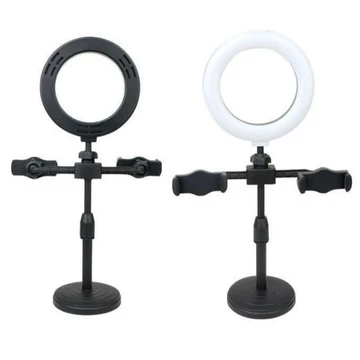 Ring Light 16 Cm Tripod Free 2 Holder Hp Ring Light Tripod Mini Live Streaming LED Make Up Vlog