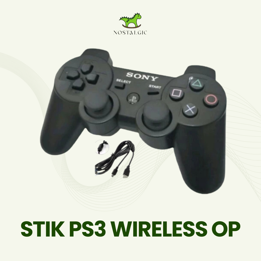 Jual Stik Ps3 Wireless Op Ori Pabrik Hitam Stick Ps3