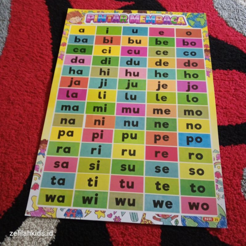 Jual Poster Cara membaca aiueo | Shopee Indonesia