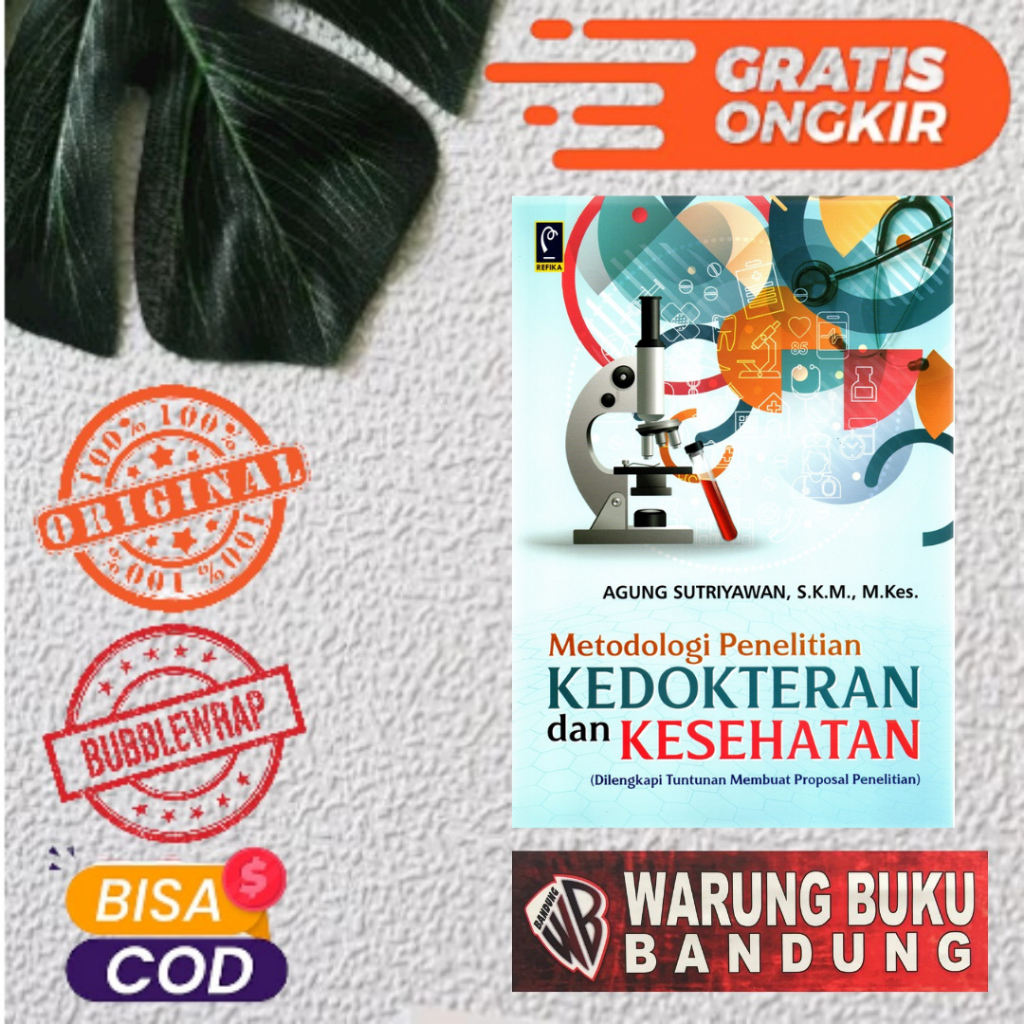 Jual BUKU METODOLOGI PENELITIAN KEDOKTERAN DAN KESEHATAN - AGUNG ...