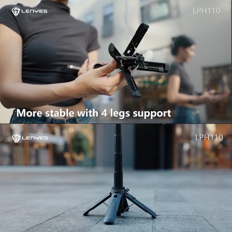 Jual LENYES LPH101 LPH110 LPH111 LPH112 Mini Tongsis Tripod Selfie Stick Kamera HP With Remote Bluetooth Monopod Portable Untuk Hand Phone - IONIC | Shopee Indonesia