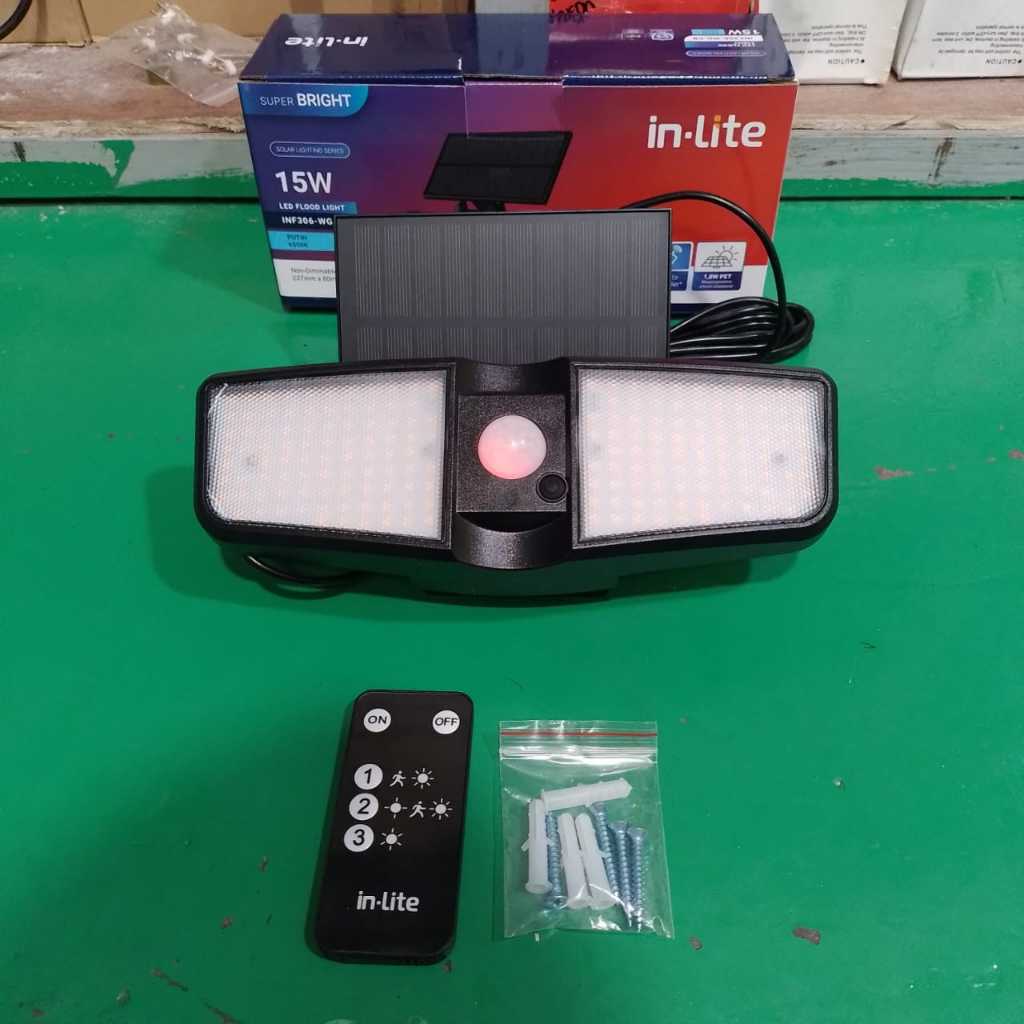 Jual INLITE LAMPU SOROT SOLAR FLOOD LIGHT SENSOR GERAK TENAGA SURYA ...