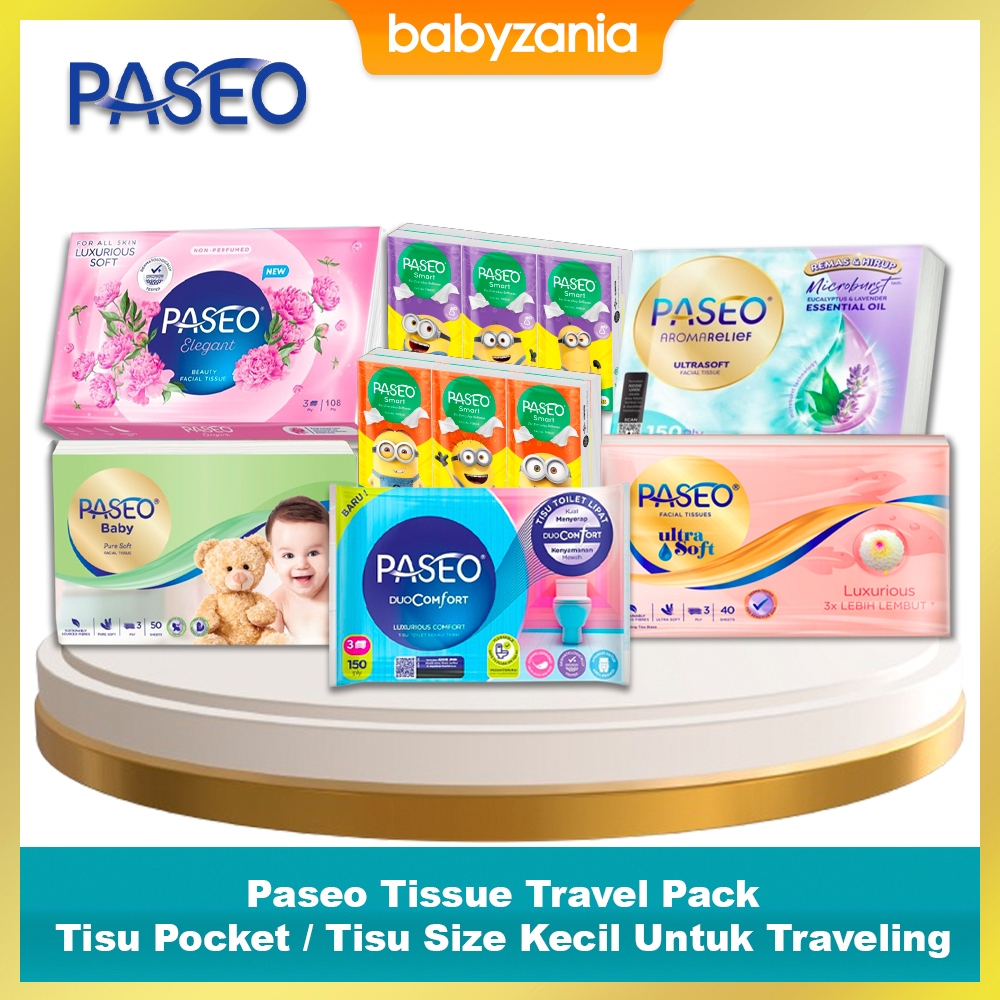 Jual Paseo Tissue Travel Pack Tisu Pocket / Tisu Size Kecil Untuk ...