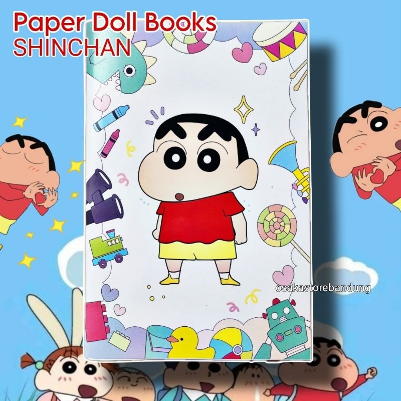 Jual Buku Bermain Shinchan Paper Doll Books Shinchan Make Over Shopee