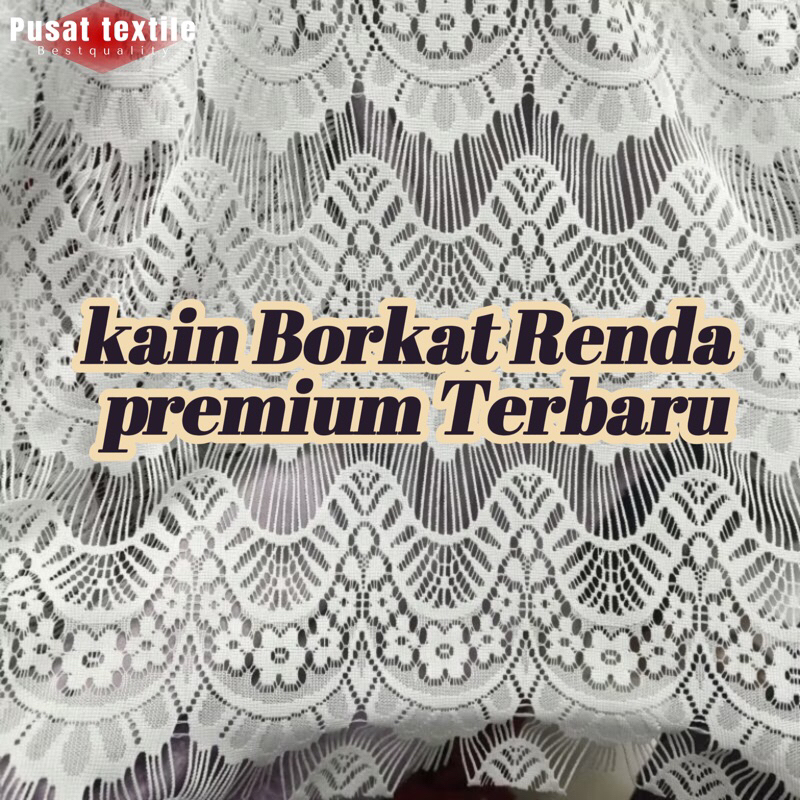 Jual PROMO!! BISA COD// Kain Renda Premium//Bahan Kain Renda Premium ...