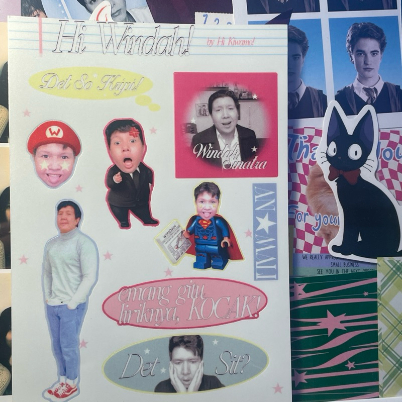 Jual hi, Windah! stickers doff a6 | Shopee Indonesia