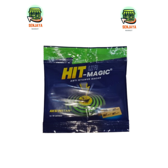 Jual Hit Magic Anti Nyamuk Bakar kertas isi 10 lembar | Senjaya Market ...