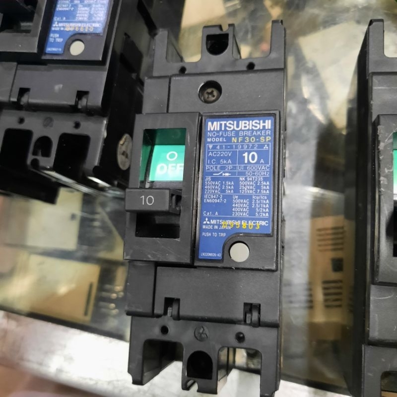 Jual mccb breaker nfb mitsubishi 2p nf30sp 10a 2pole | Shopee Indonesia
