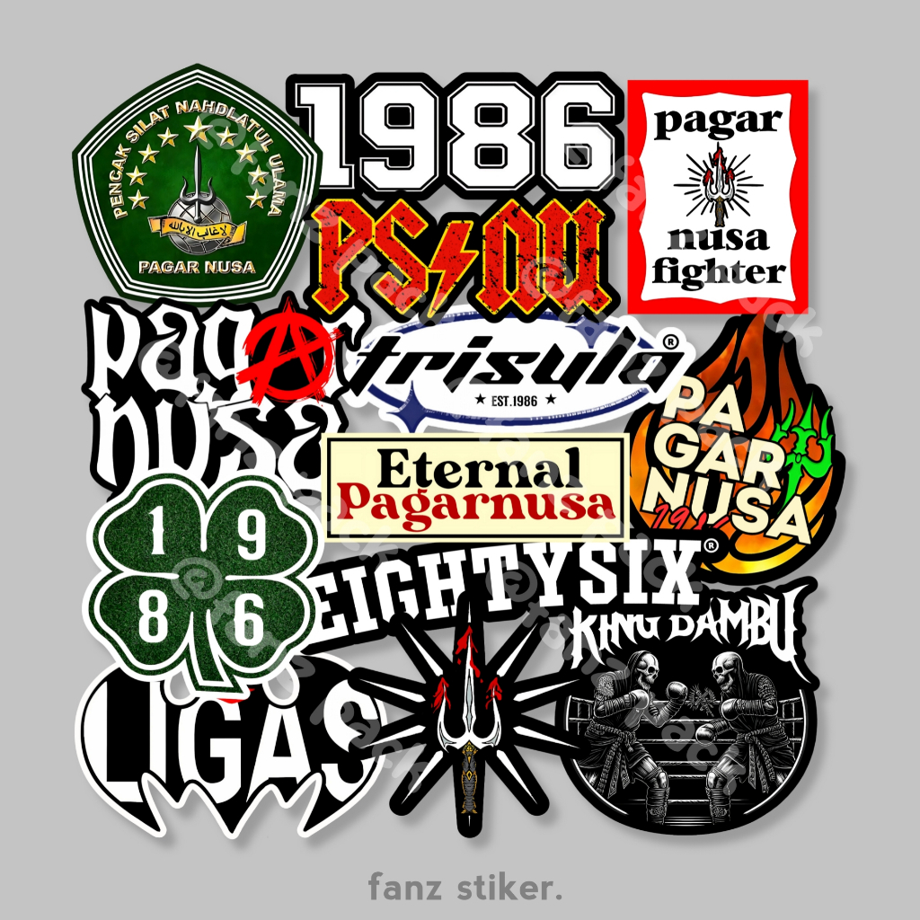 Jual STIKER PAGAR NUSA ISI 14pcs - ANTI AIR, STIKER PERGURUAN | STIKER ...