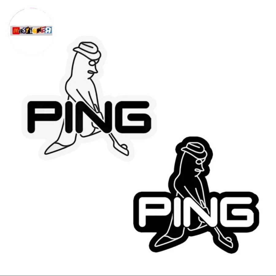 Jual sticker PING golf mr ping logo diecut stiker | Shopee Indonesia