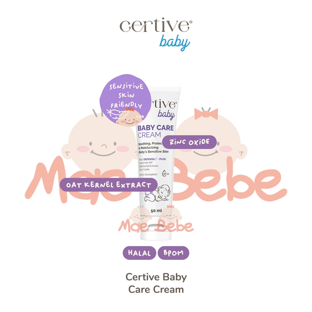 Jual [PROMO] Certive Baby Care Cream With Oat Kernel Extract Diaper ...