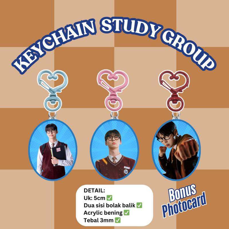 Jual Keychain/Gantungan Kunci Study Group Kdrama | Shopee Indonesia