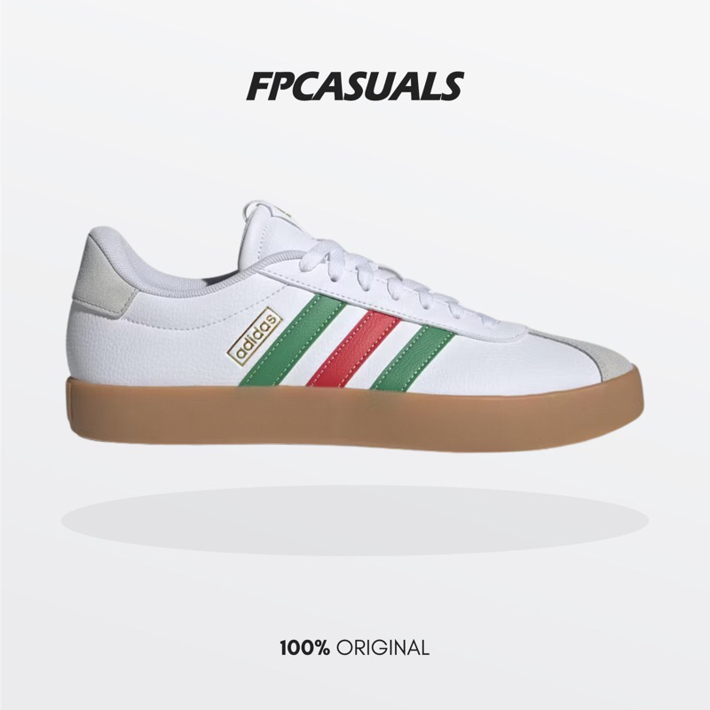 Jual Adidas VL Court 3.0 White Red Green BNIB Original Resmi IF4466 ...