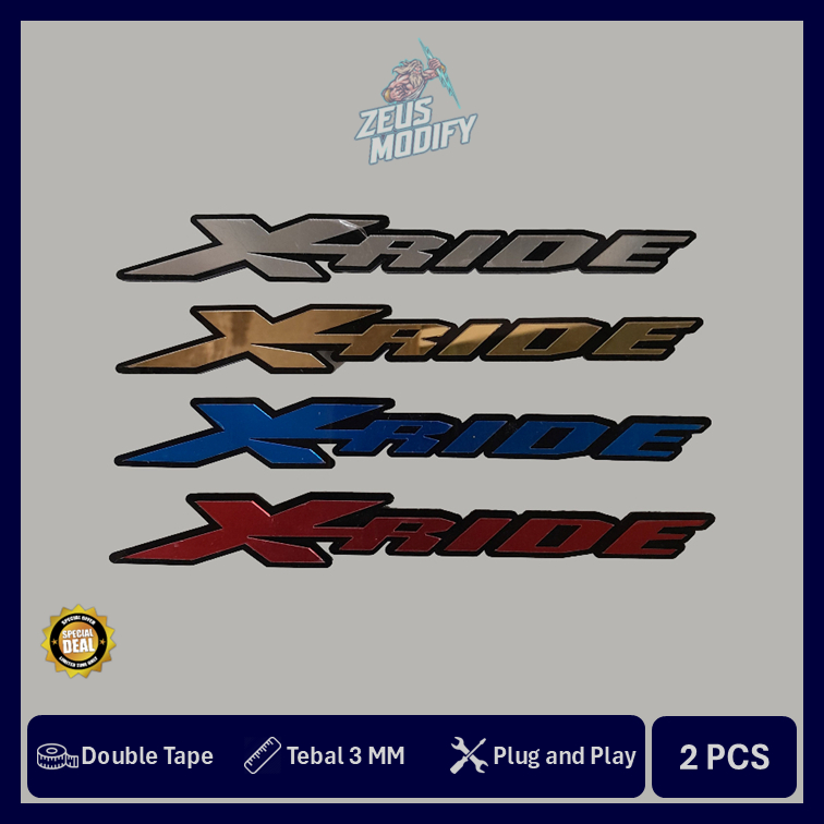 Jual EMBLEM XRIDE X-RIDE LOGO TIMBUL 3D BUKAN STIKER 1 SET | Shopee ...