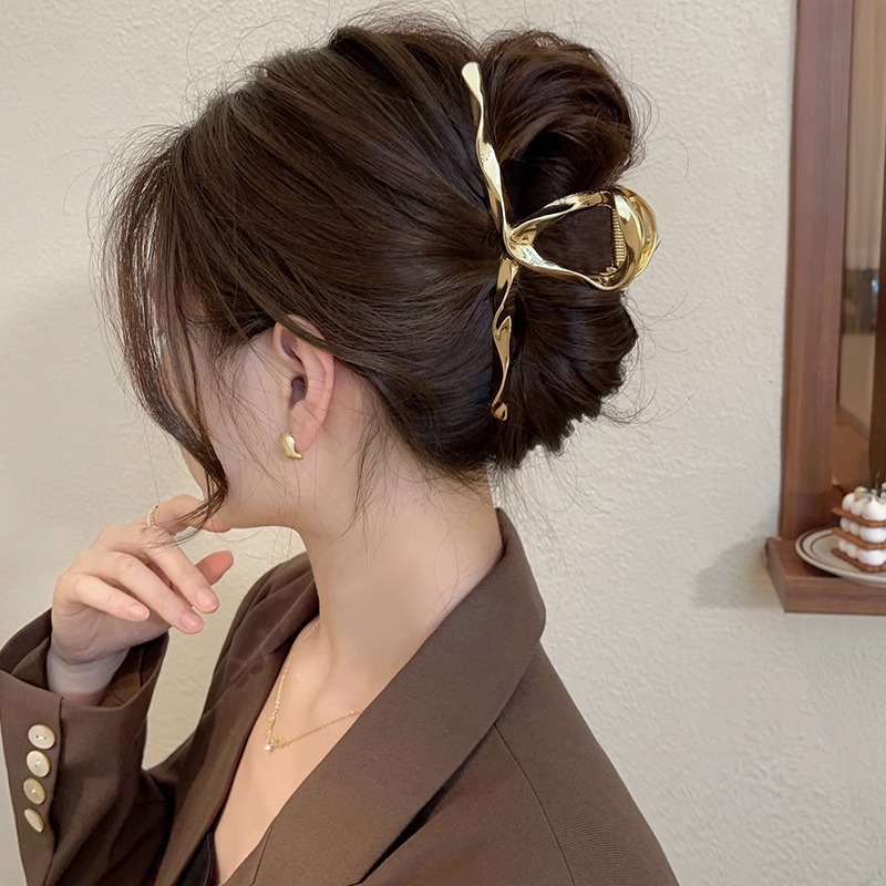 Jual Jepit Rambut Salon JUMBO 12.8cm Bahan Alloy Motif Ulir Metal ...