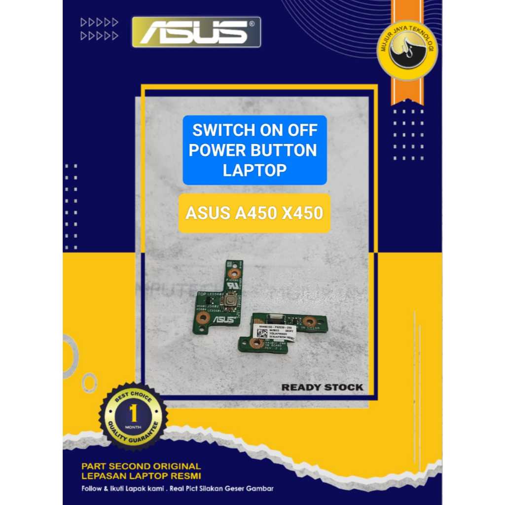 Jual Switch Power On Off Power Button Tombol Power Laptop ASUS X450 ...