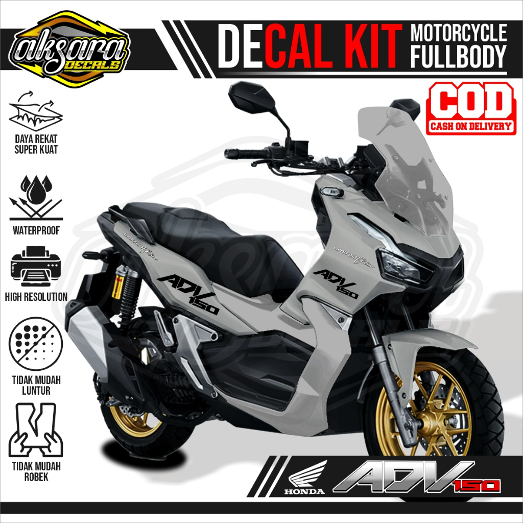 Jual Bisa COD ADV 150 Decal Sticker Stiker Motor Fullbody Motif Polos ...
