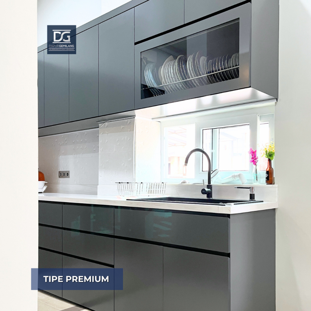 Jual Kitchen Set Aluminium Bahan ACP, Type Premium - French Grey ...