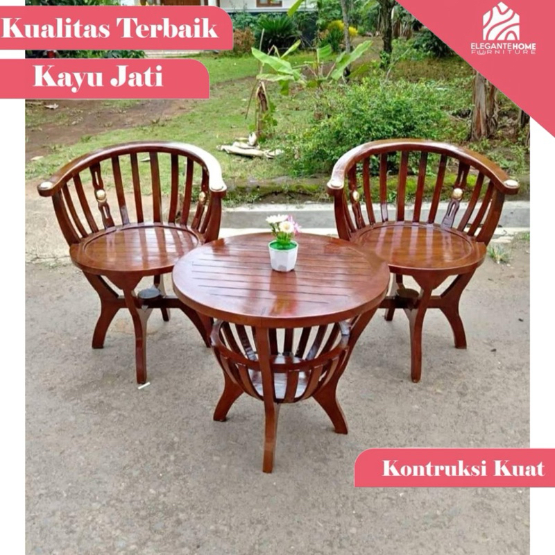 Jual Kursi Teras Kursi Mangkok Kursi Teras Kayu Jati Kursi Teras