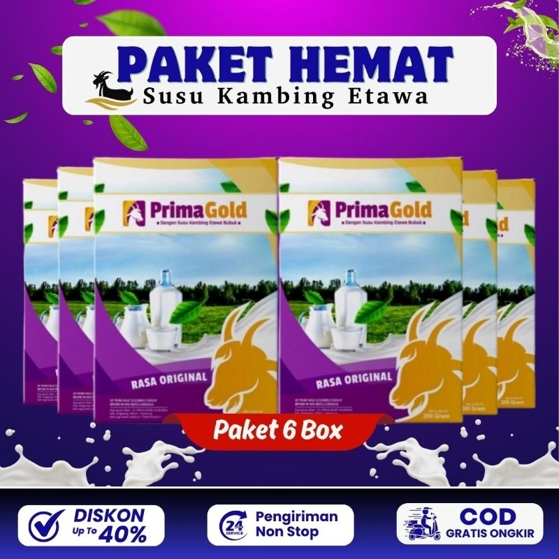 Jual PAKET HEMAT PRIMAGOLD / PRIMA GOLD / GOLDENGOAT SUSU KAMBING ETAWA ...