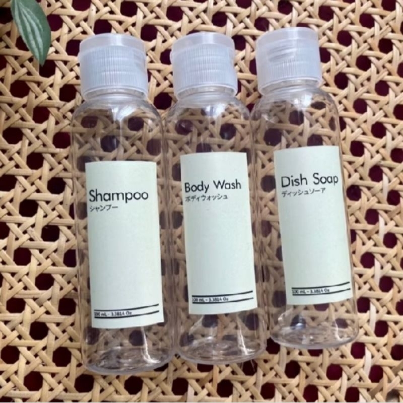 Jual Botol Refill 100ml Beming BR Tutup Fliptop Bening Free Sticker ...