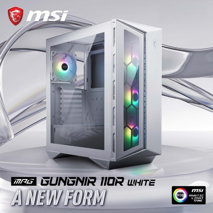 Jual Casing Gaming MSI MPG GUNGNIR 110R White Putih PC Komputer ...