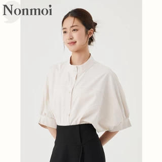 Nonmoi - Selina Top Kemeja Oversized Wanita Lengan Panjang