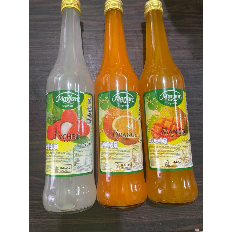 Jual marjan squash berbagai rasa kemasan 425ml | Shopee Indonesia