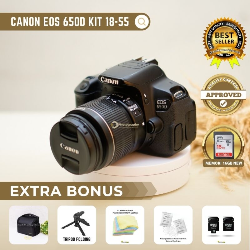 Jual CANON EOS 650D MULUS LAYAR SENTUH LAYAR FLIP TOUCHSCREEN