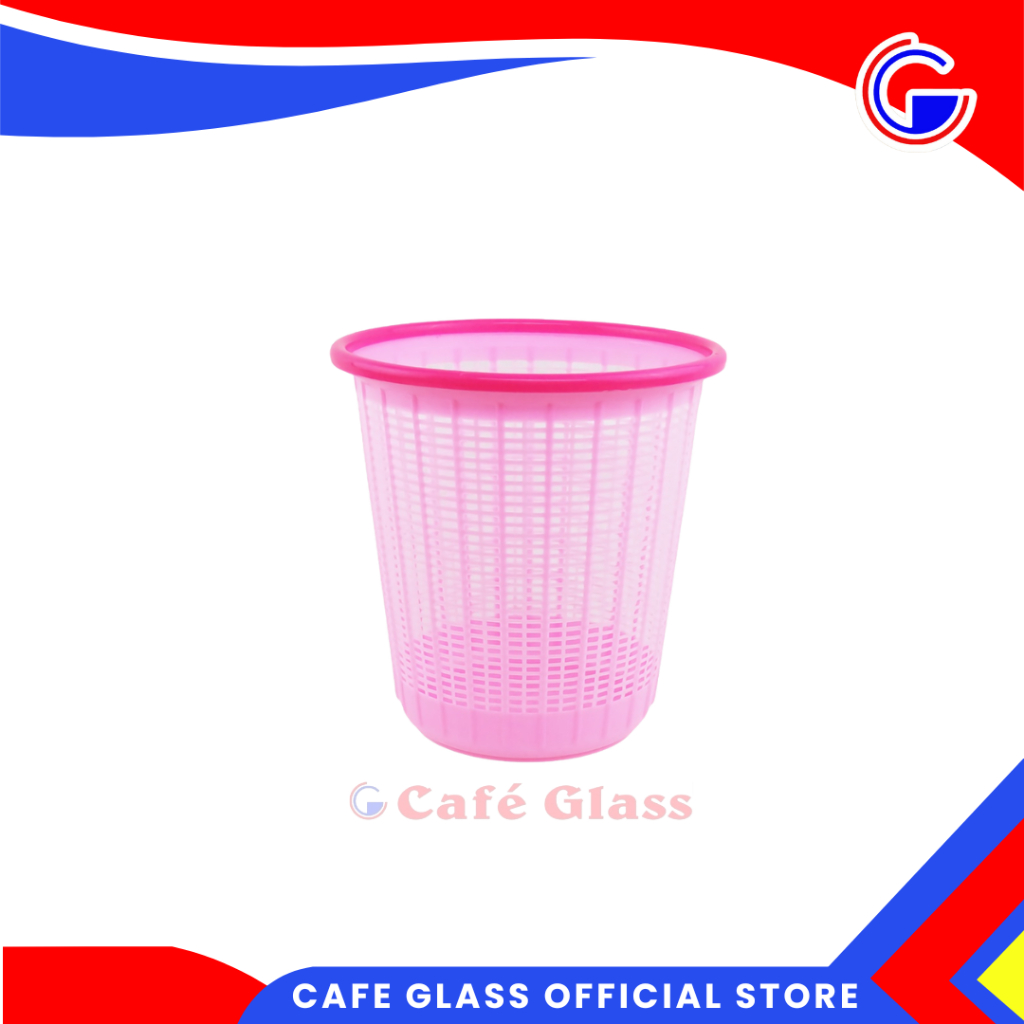 Tempat Sampah/Keranjang Sampah Plastik Pink Agata Ngt-958