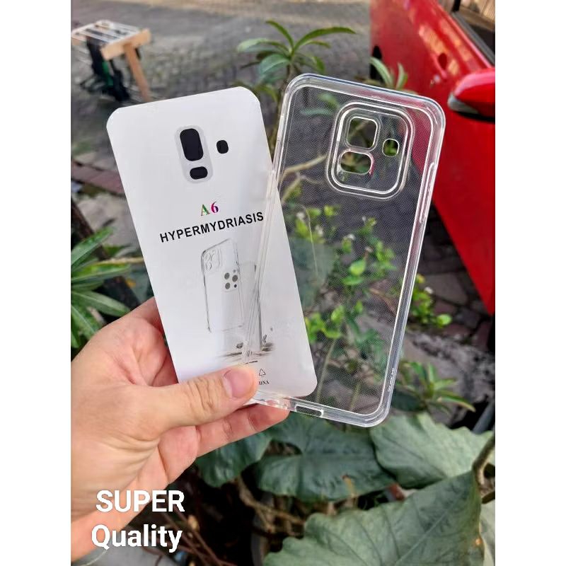 Jual CASE BENING SAMSUNG A6 2018 J6 2018 SOFTCASE CLEAR BLACK