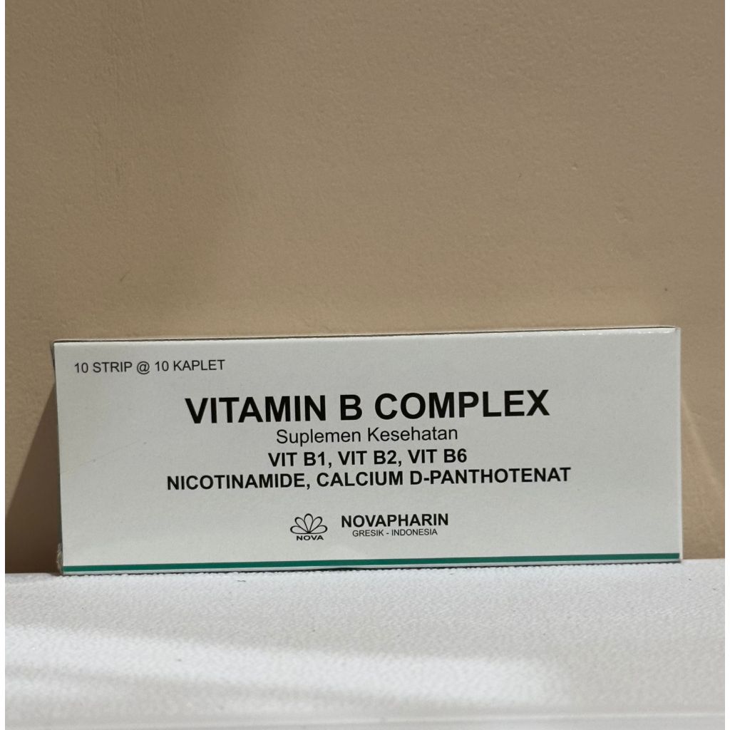 Jual Vitamin B Complex Tablet Novapharin Box Isi 100 Kaplet | Shopee ...