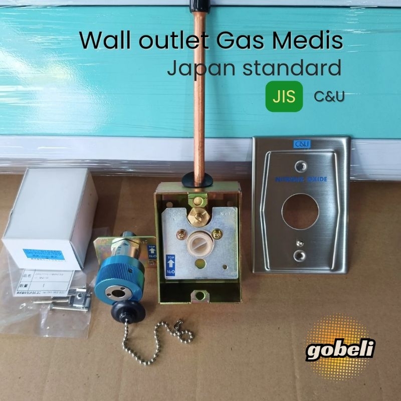 Jual C&U Wall Outlet Oxygen gas medis untuk Rumah Sakit JAPAN Standard ...
