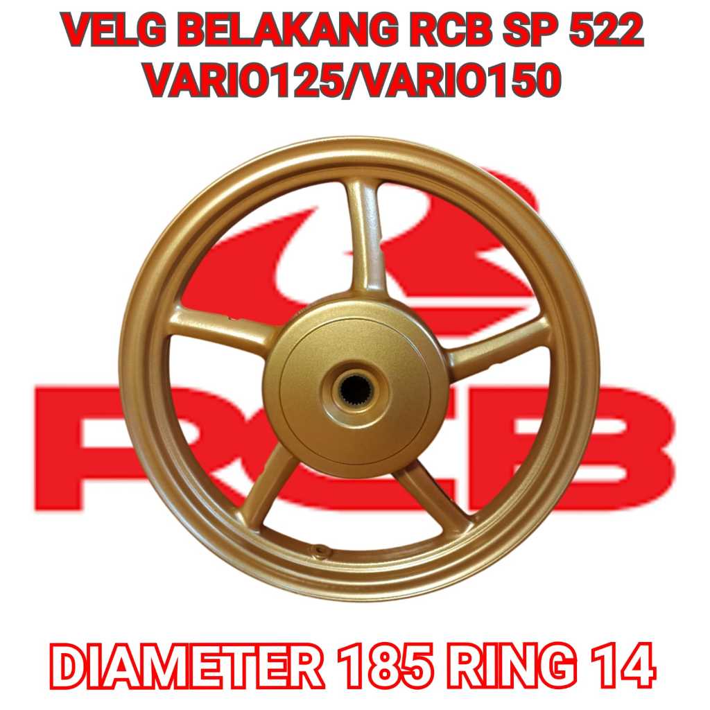 Jual VELG BELAKANG RCB VARIO125/VARIO150 DIAMETER 185 RING 14 SP 522 ...