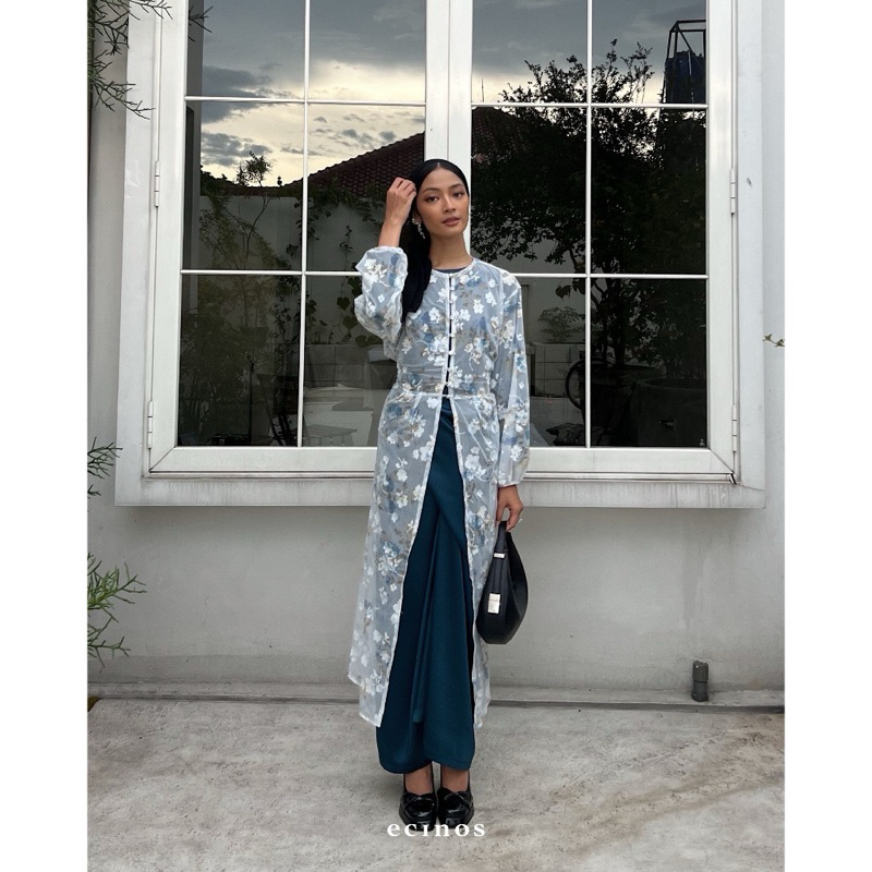 Jual ECINOS - Floral Printed Tulle Set (Lebaran/Hari Raya Set) | Shopee ...