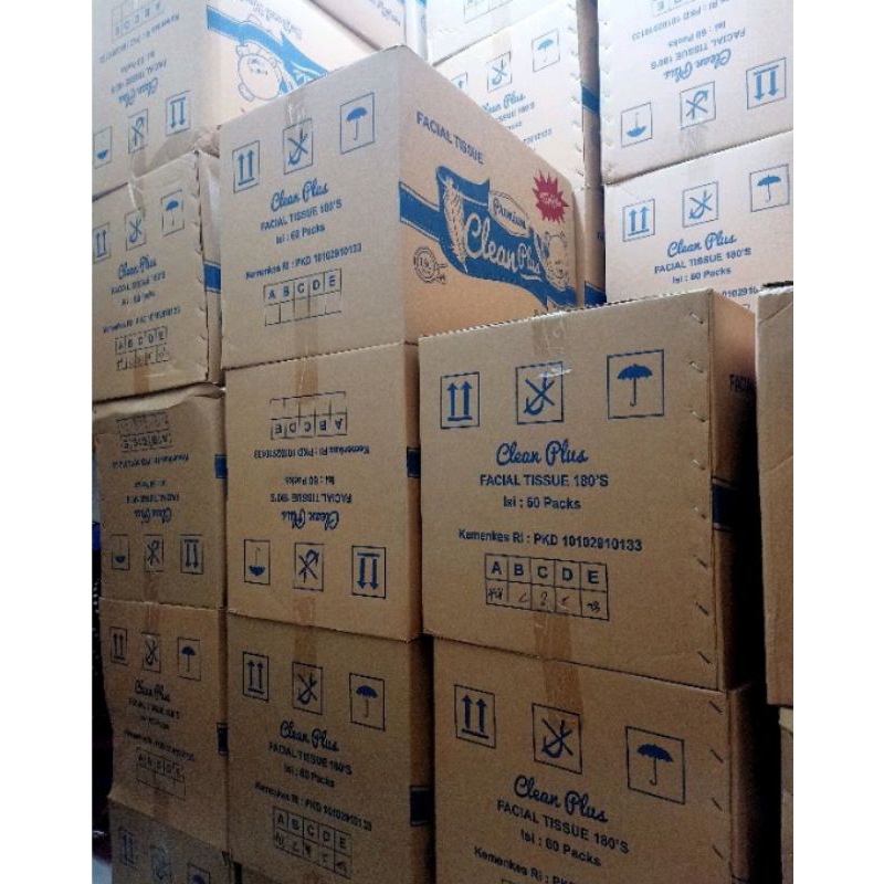 Jual Tisue Clean Plus 180 Sheet 2ply Dusan Isi 60pcs | Shopee Indonesia