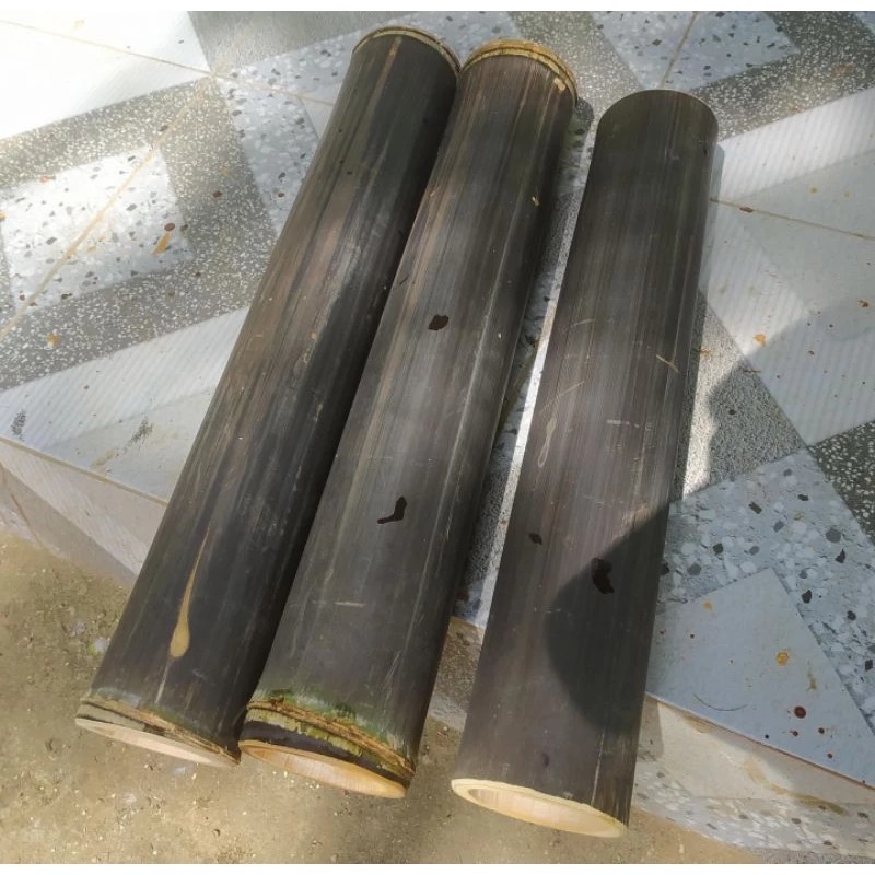 Jual Potongan Bambu hitam masih ada Ros / Ruas bambu | Shopee Indonesia
