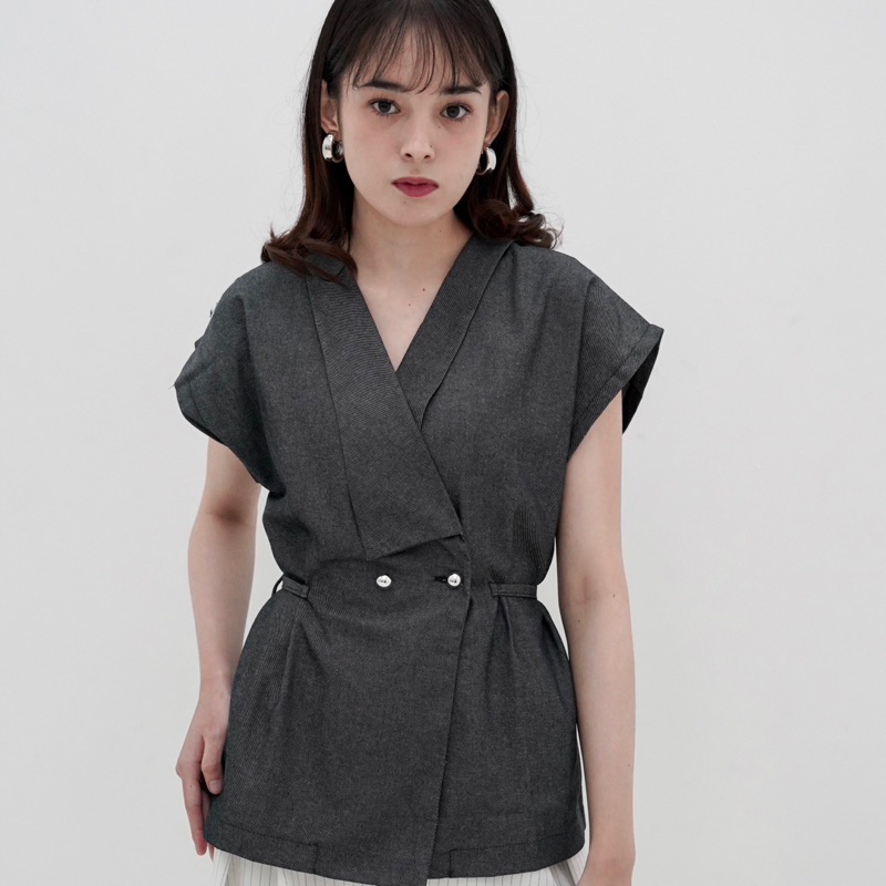 Jual Classic Button Denim Vest | Shopinkae | SIK | | Shopee Indonesia