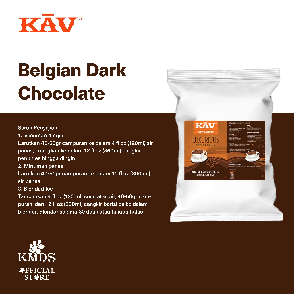 Jual KAV BELGIAN DARK CHOCOLATE 1KG | Shopee Indonesia
