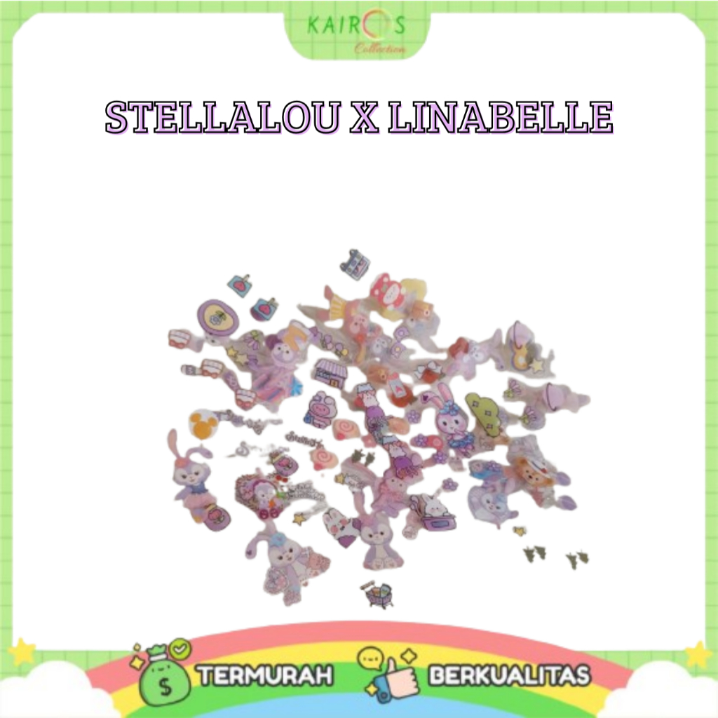 Jual STICKER NONO STELLALOU X LINABELLE [ECER] WATERPROOF / 1 LEMBAR ...