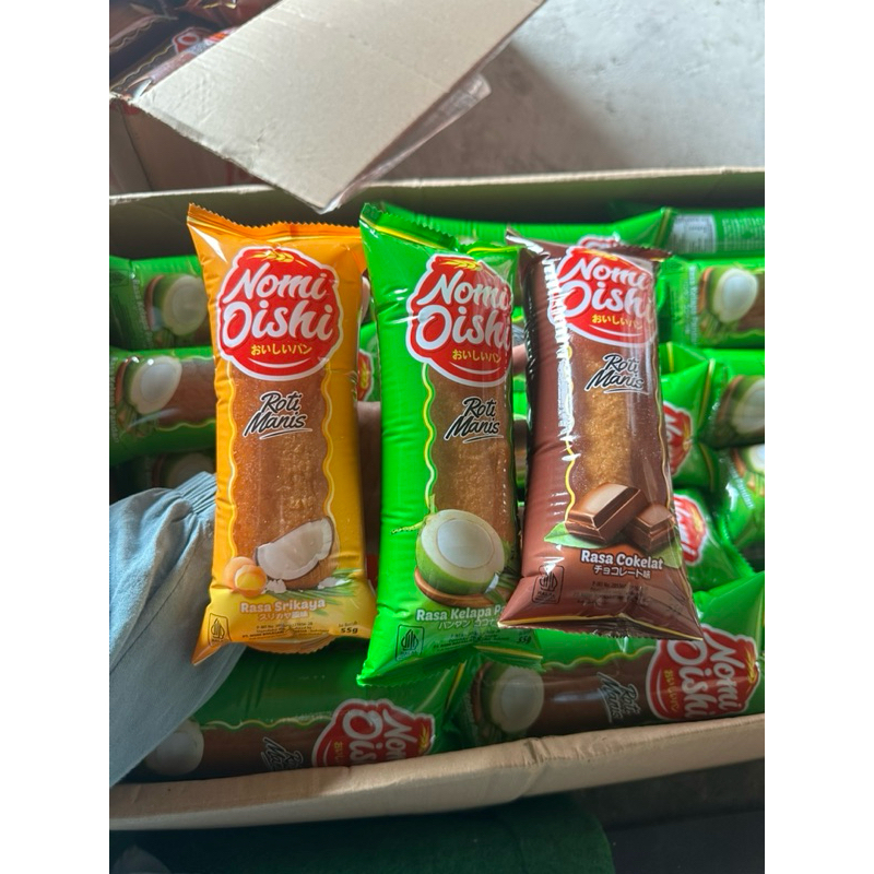 Jual roti manis nomi Oishi caterpillar 1 dus isi 60 pcs bisa mix rasa ...