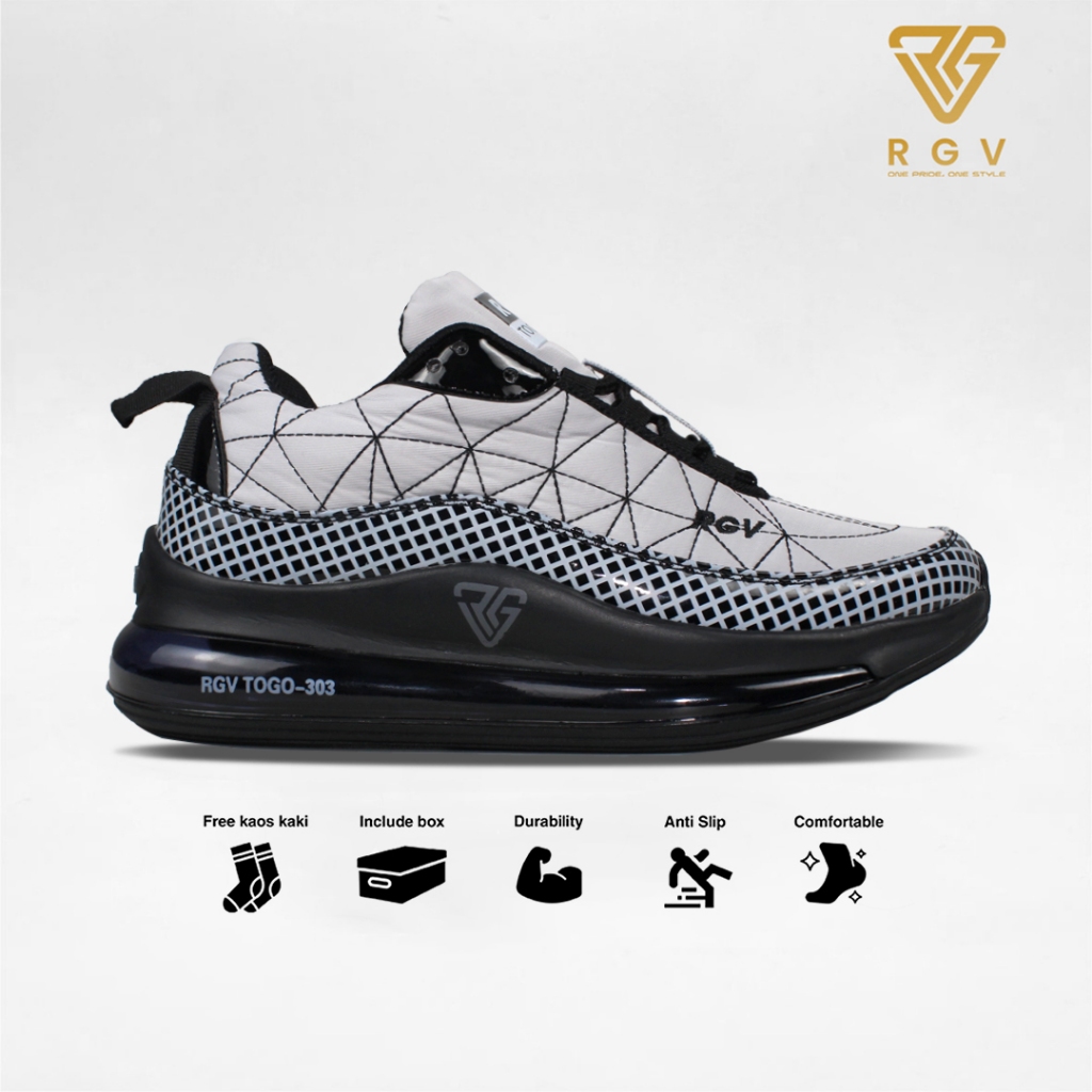 Jual Sepatu Sneakers Casual Sport Sekolah Pria dan Wanita - Rgv Series ...