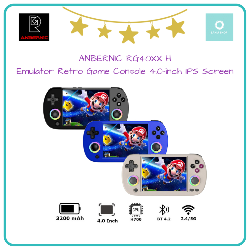 Jual ANBERNIC RG40XX H - Emulator Retro Game Console 4.0-inch IPS ...
