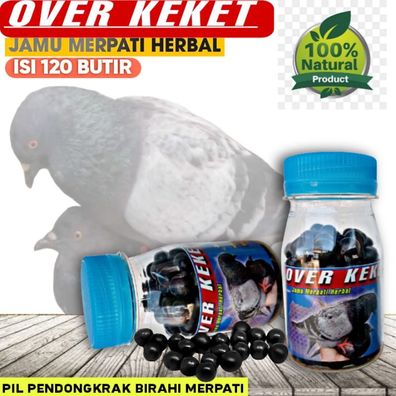 Jual PIL OVER KEKET JAMU MERPATI GIRING KERAS ISI 120 BUTIR extra ...