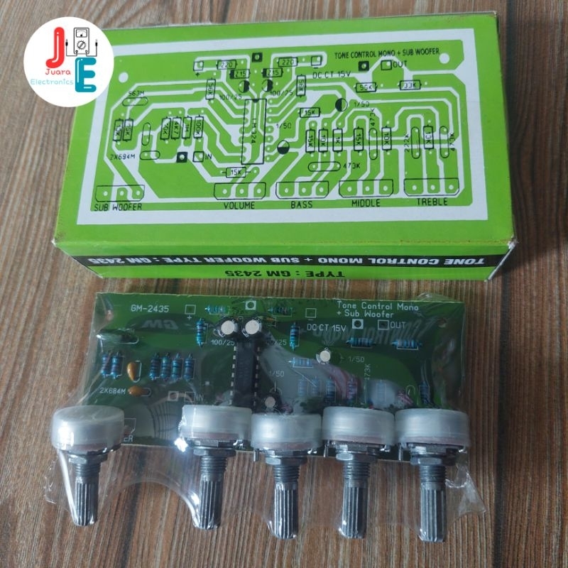 Jual Kit Tone Control Mono Plus Subwoofer Hijau GM 2435 | Shopee Indonesia