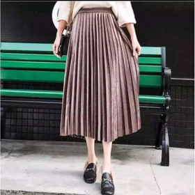 Rok Bludru Bisa Cod_Rok Plisket Bludru Velvet 7 8 Premium Rok Bludru Velvet