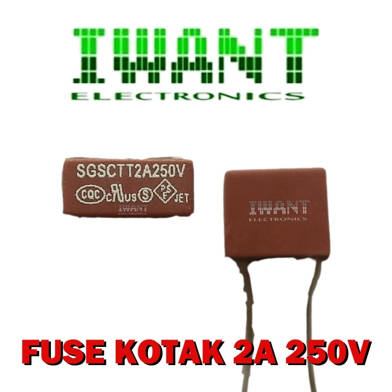 Jual FUSE 2A 250V FUSE KOTAK 2A 250V SGSCTT2A250V SIKRING 2A 250V FUSE ...