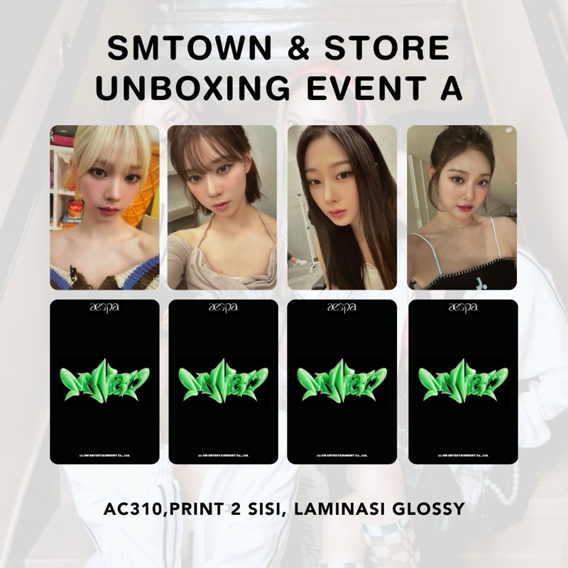 Store Aespa Smtown&Store Event Ningning photocards set