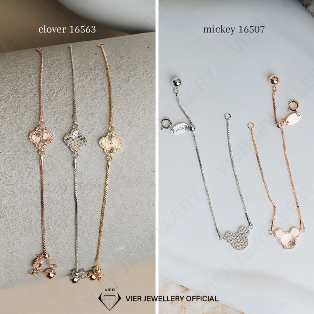 Jual Yori Edition Bracelet 16563 & 16507 Gelang Serut Wanita Mickey dan ...